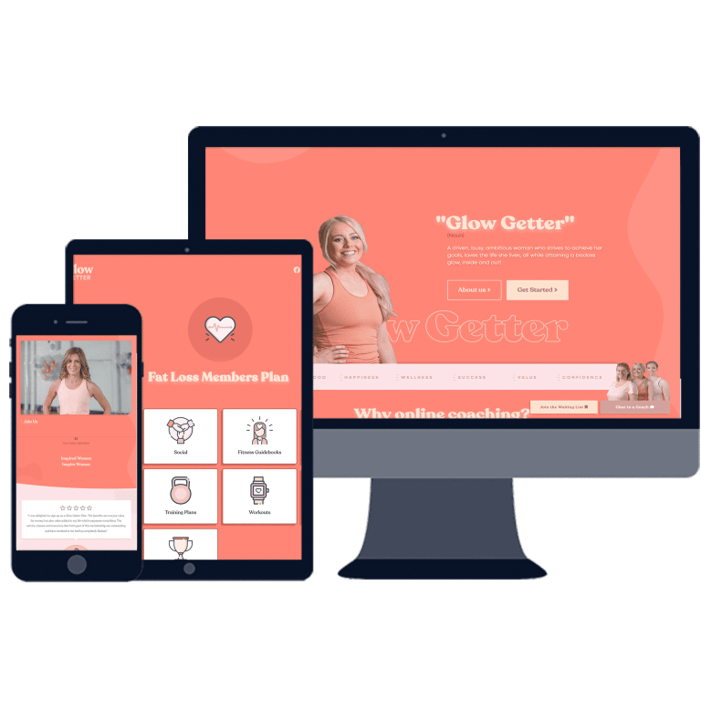 project glow getter web responsive