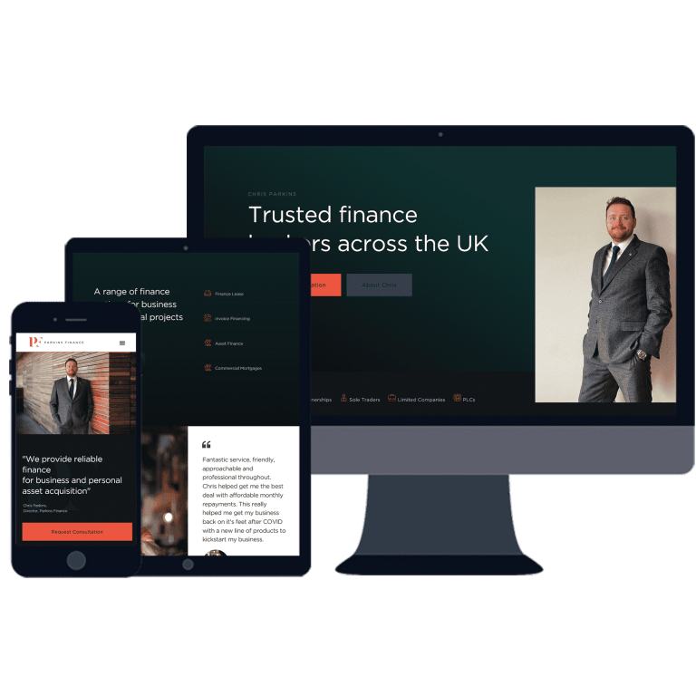 project parkins finance web responsive